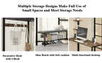 Twin Size Loft Bed Frame with Storage