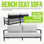6PC Outdoor Conversation Set with Swivel Chairs & Sofa