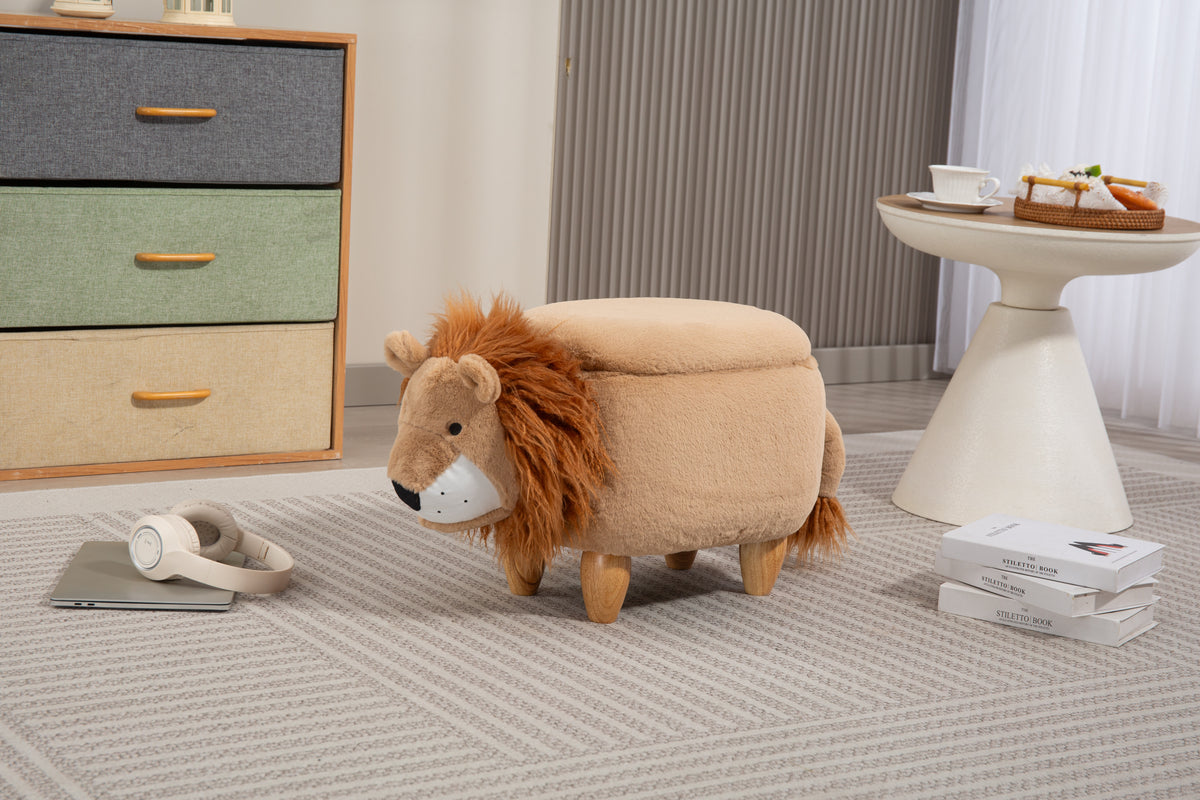 Luke the Lion Storage Ottoman