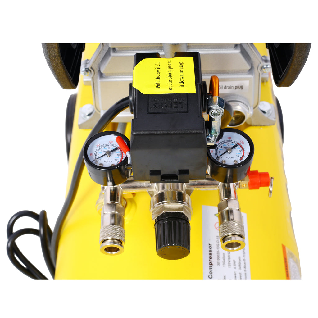 4.5HP Portable 13 Gallons Oil-Lubricated Air Compressor