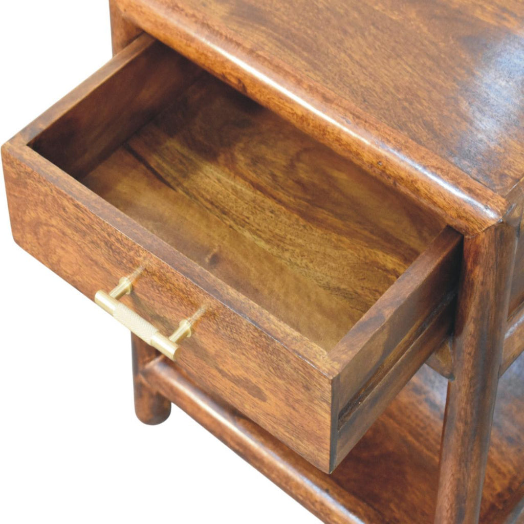 Solid Wood Regency Chestnut Nightstand