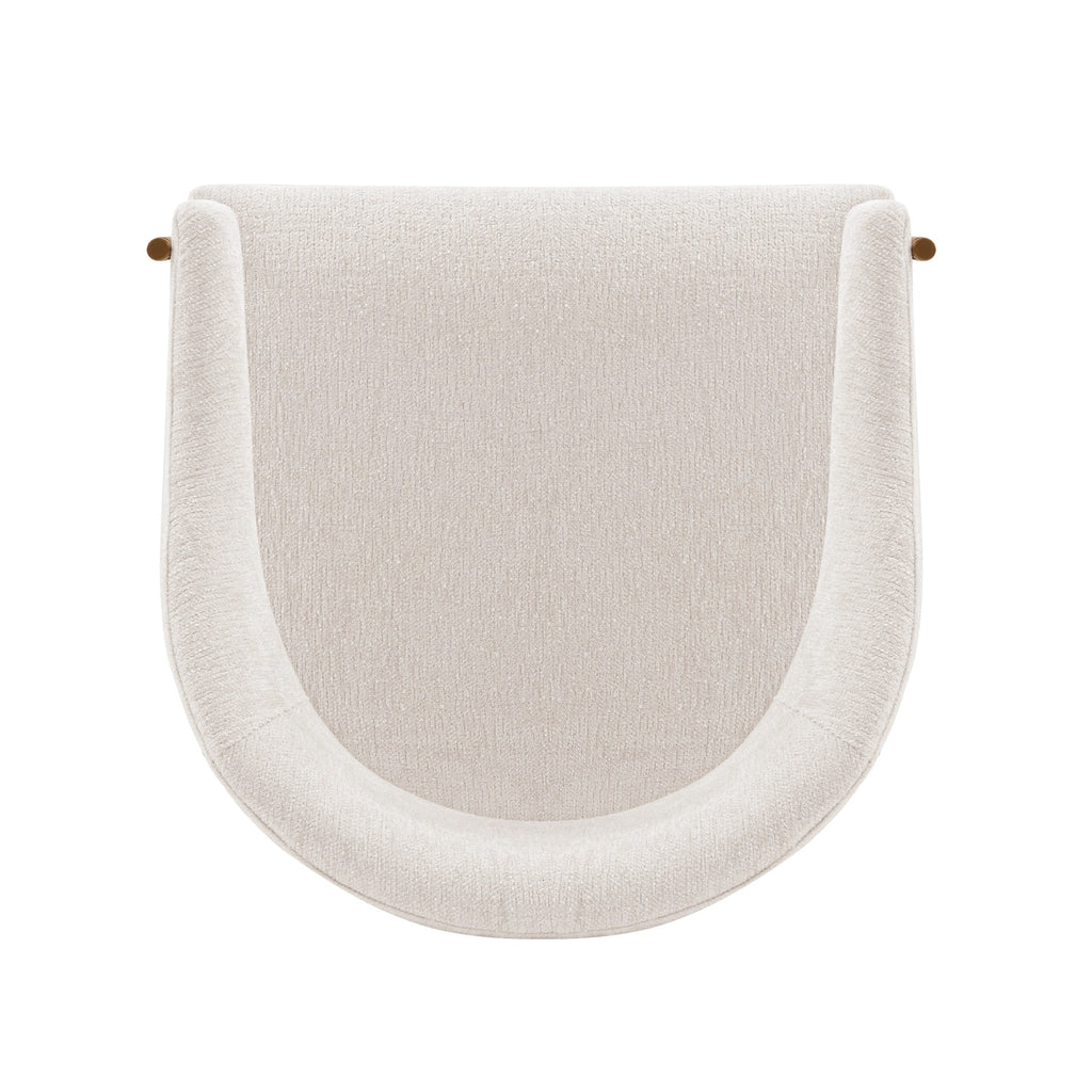 Lia Metal Chenille Armchair