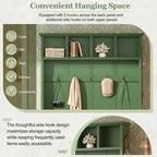 ON-TREND Farmhouse Hall Tree with Storage Bench