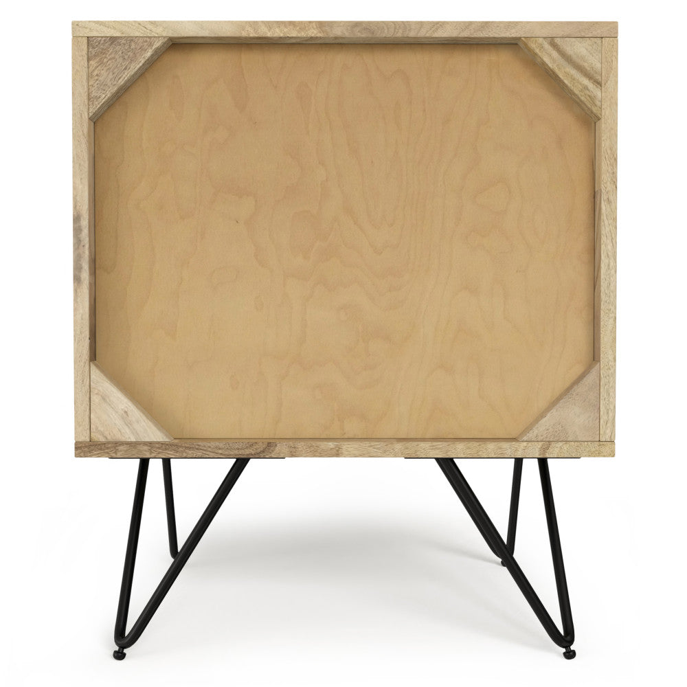Hunter Solid Mango Wood Nightstand in Refined