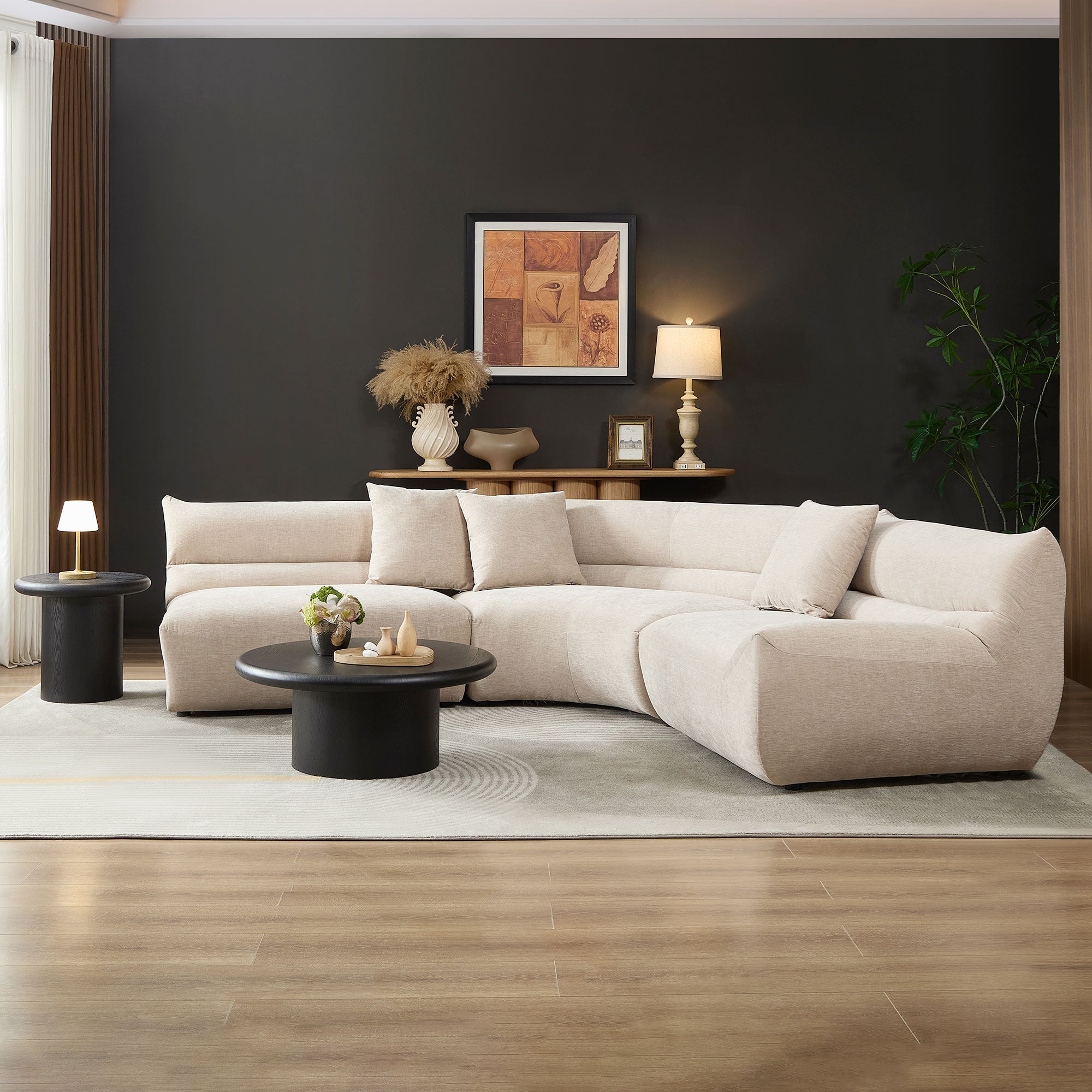 Modular Curved Sectional Sofa