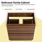 30" Modern Undermount Bathroom Sink Cabinet