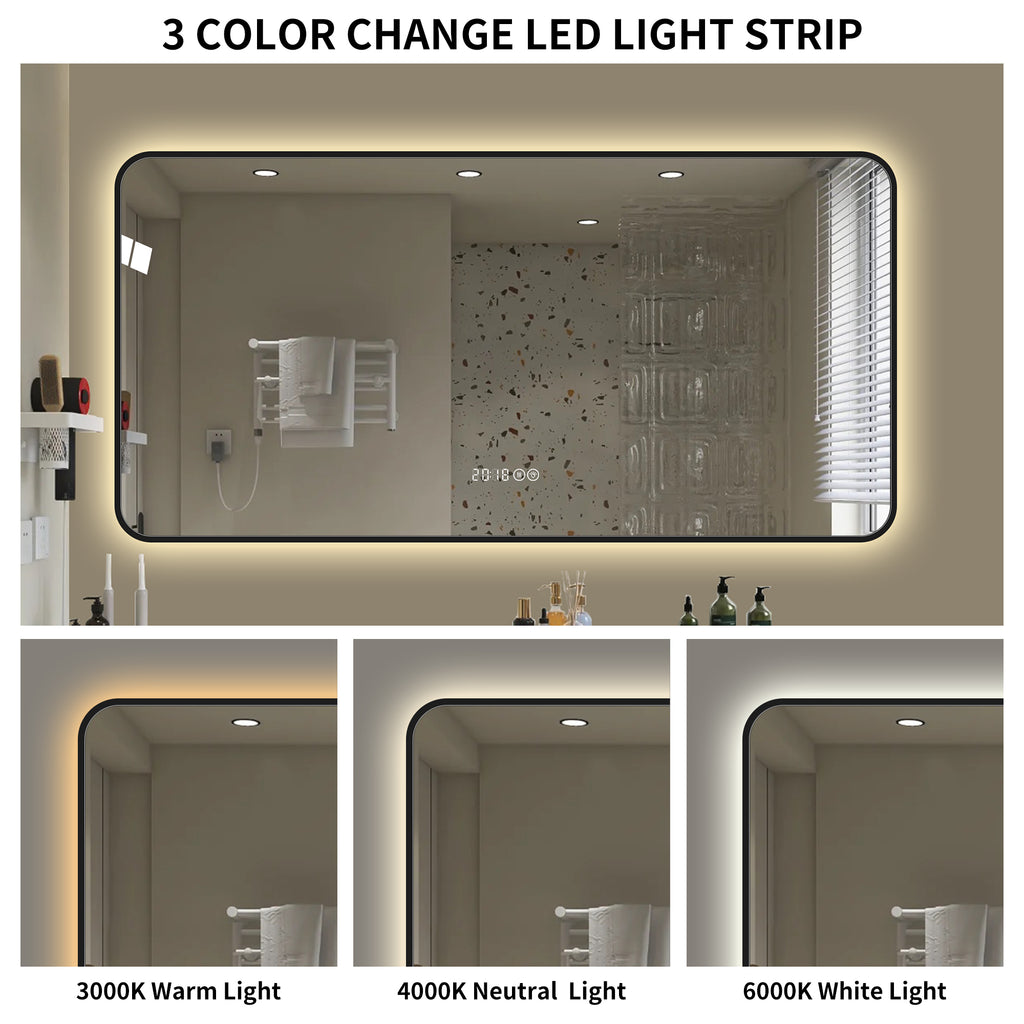 LED Bathroom Mirror - 48 x 24 Inch