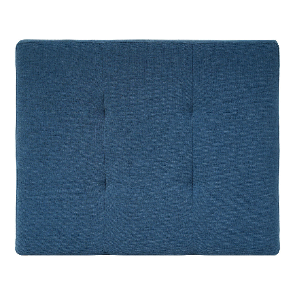 Navy Blue Tufted Ottoman