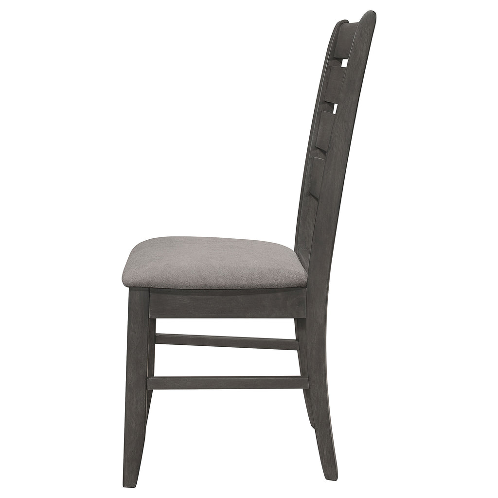 Grey and Dark Dining Side Chair Set