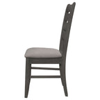 Grey and Dark Dining Side Chair Set