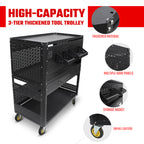 3-Tier DIY Detachable Utility Cart Storage Tool Cart