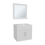Bathroom Set, Vanity Sink + Mirror with Storage