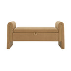 Modern Teddy Bed End Bench with Arms and Storage