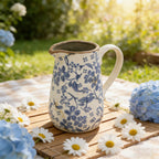 Ceramic Pitcher Vase with Handle