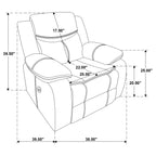 Salerno Dark Power Recliner