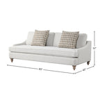 Reversible Cushion Sofa with Two Pillows