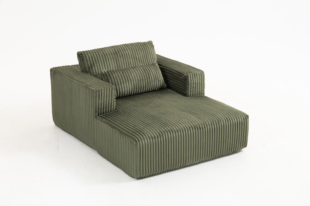 Sofa Bed - 62.6" x 48.23" Compressed Couch with Lumbar Pillows