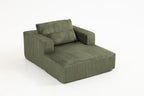 Sofa Bed - 62.6" x 48.23" Compressed Couch with Lumbar Pillows