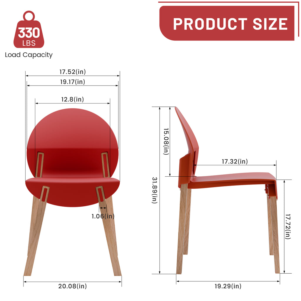 Summer 4-Pack Crimson Chairs