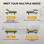 Adjustable Bed Base Frame with Head and Foot Incline