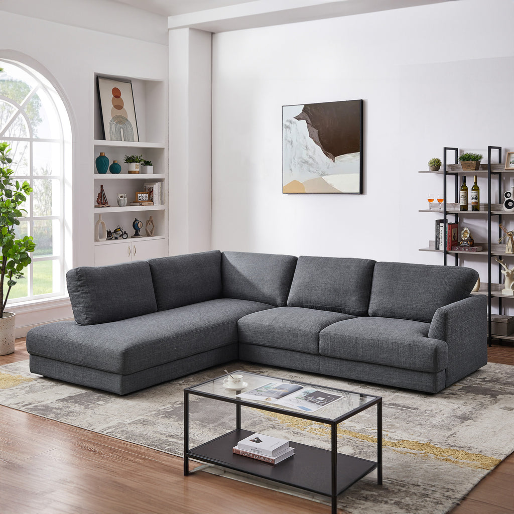 Glander Pillow Back Linen Sectional