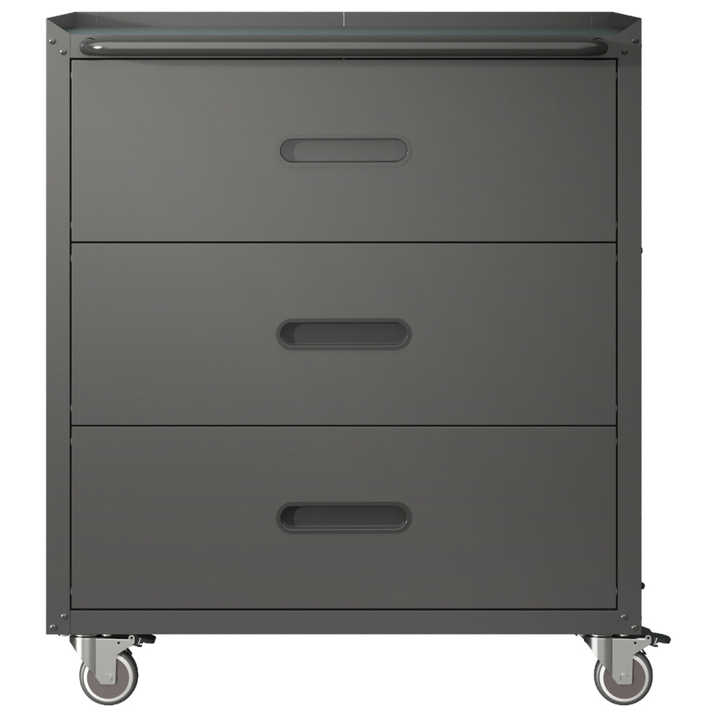 Heavy-Duty Metal Storage Cabinet with Wheels
