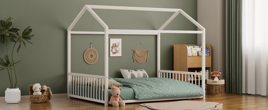 Full Size Montessori Style Metal Floor Bed Frame