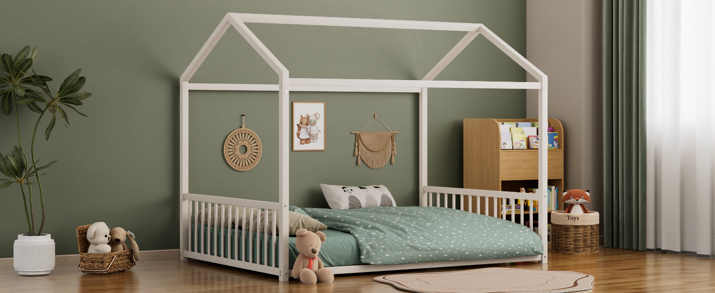Full Size Montessori Style Metal Floor Bed Frame