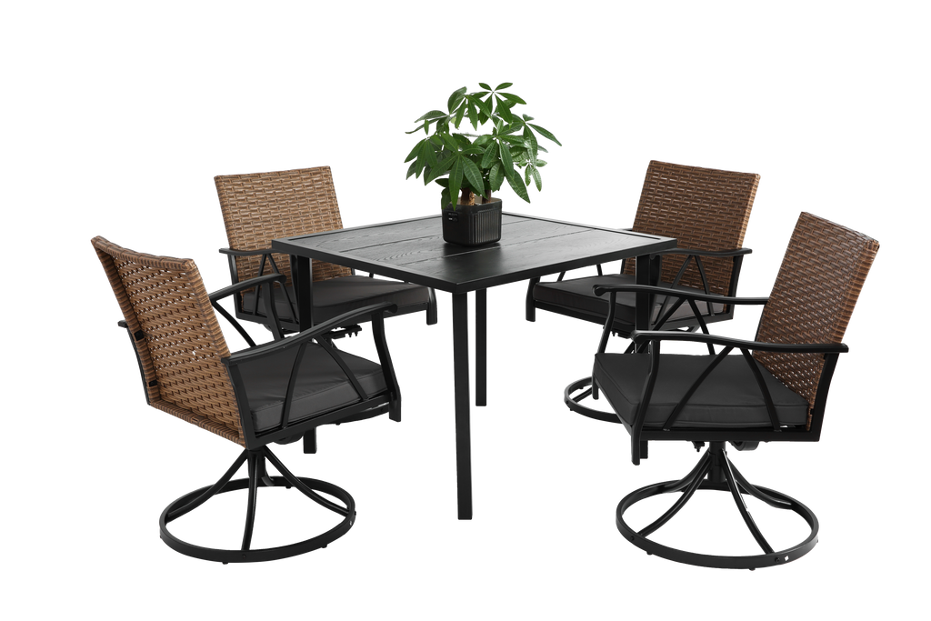 5 Piece Patio Dining Set for 4