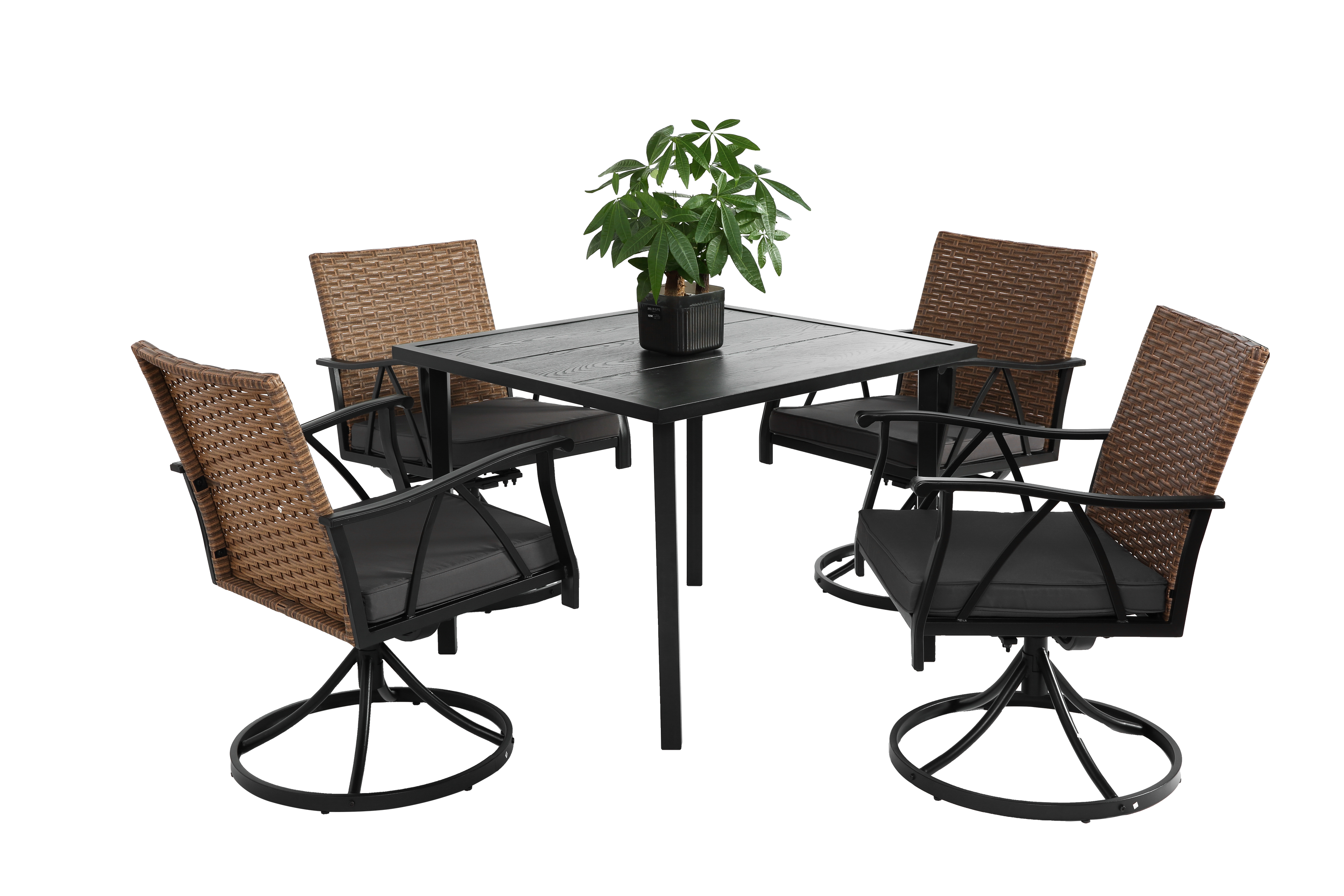 5 Piece Patio Dining Set for 4