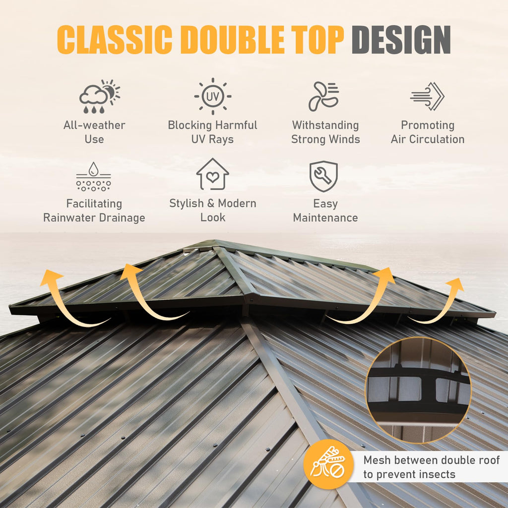 14x20FT Hardtop Gazebo