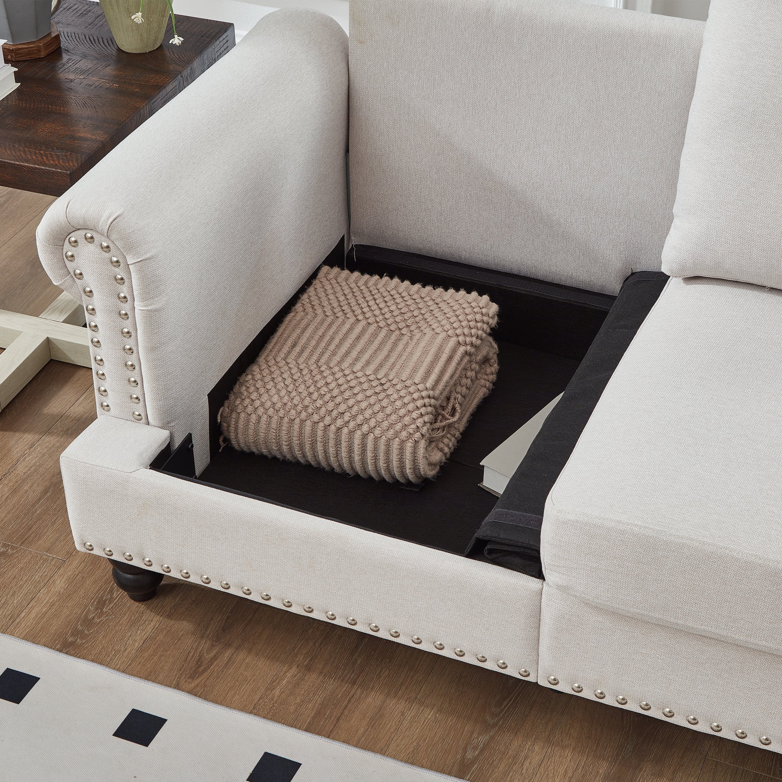 83" Modern Classic Design Three Seater Sofa