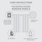 Jacquard Lined Total Blackout Rod Pocket/Back Tab Curtain Panel