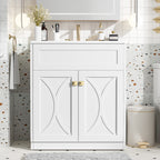 30'' Bathroom Vanity with Ceramic Sink Combo