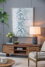 D16.9''xH28'' Ellis Glass Table Lamp