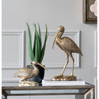 Kneeling Crane Figurine
