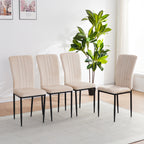 Dining Chairs Set of 4 Modern Velvet Upholstered Chairs
