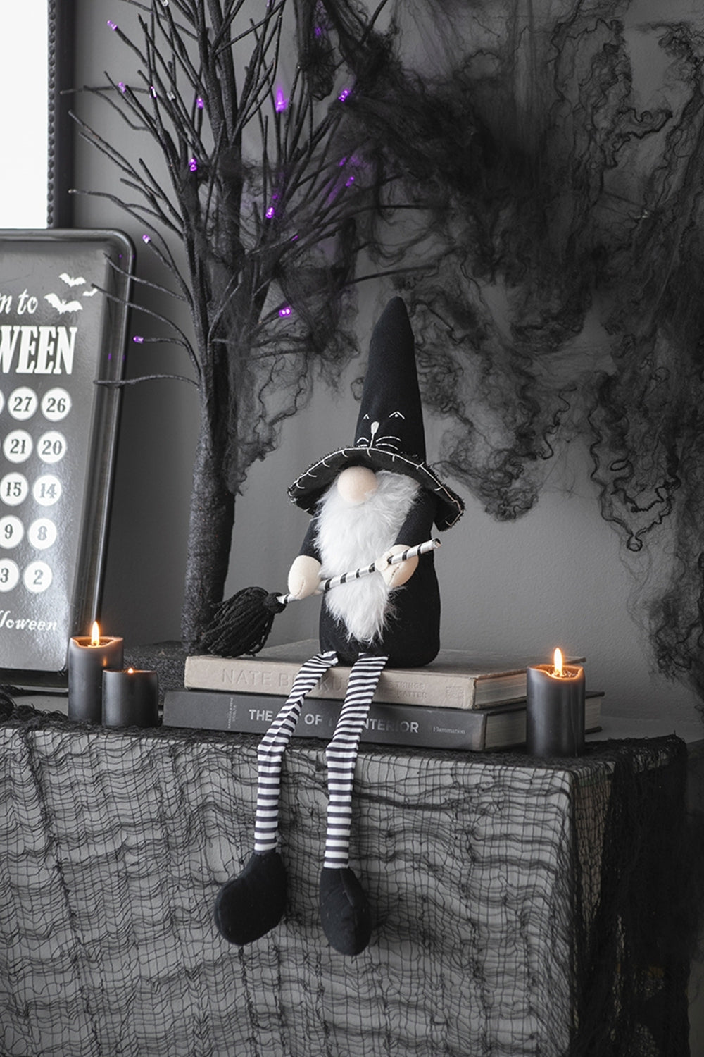 26.8" Handcrafted Halloween Gnome by Bruce