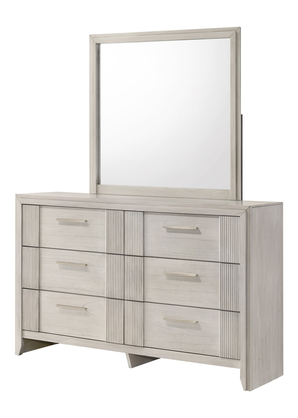 1pc Contemporary 6-Drawer Storage Dresser Mist