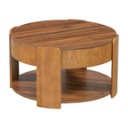 Vibe Haus Farmhouse Round Lift Top Coffee Table