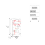 40.6" High Bookcase with 6 Shelves