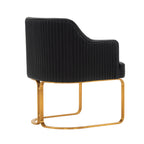 Raya Wood Vegan Leather Dining Chair