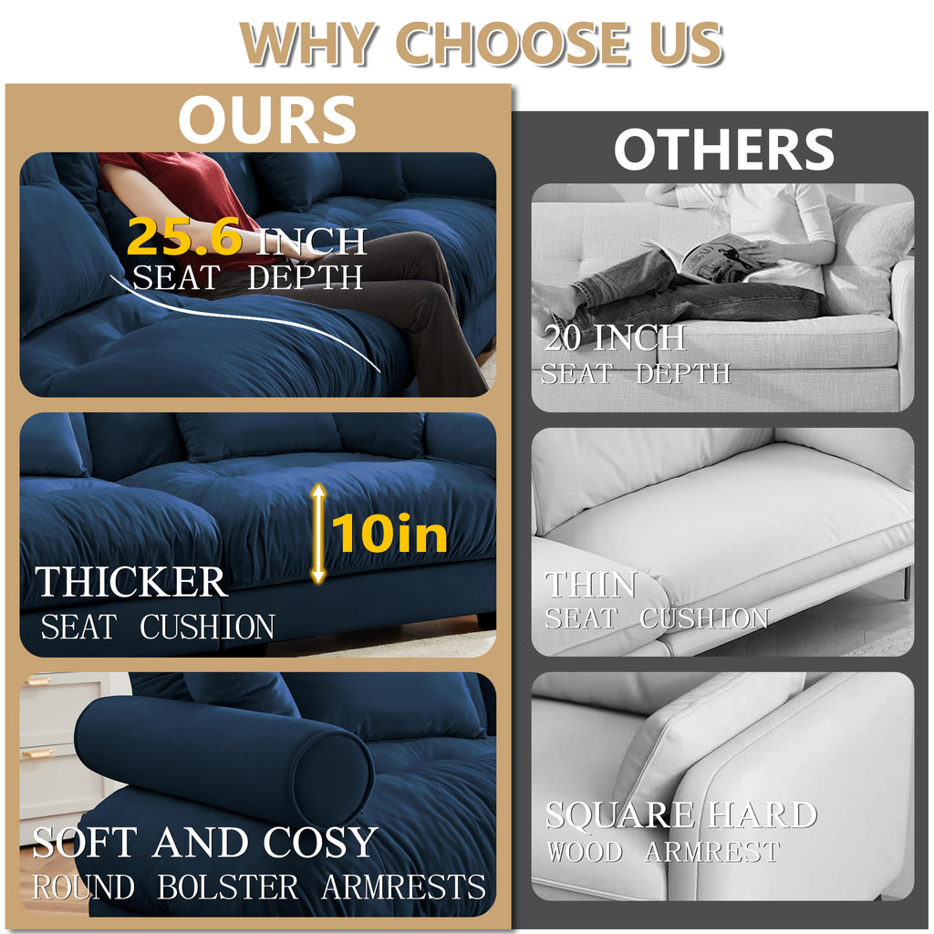 L Shaped Sectional Cloud Sofa