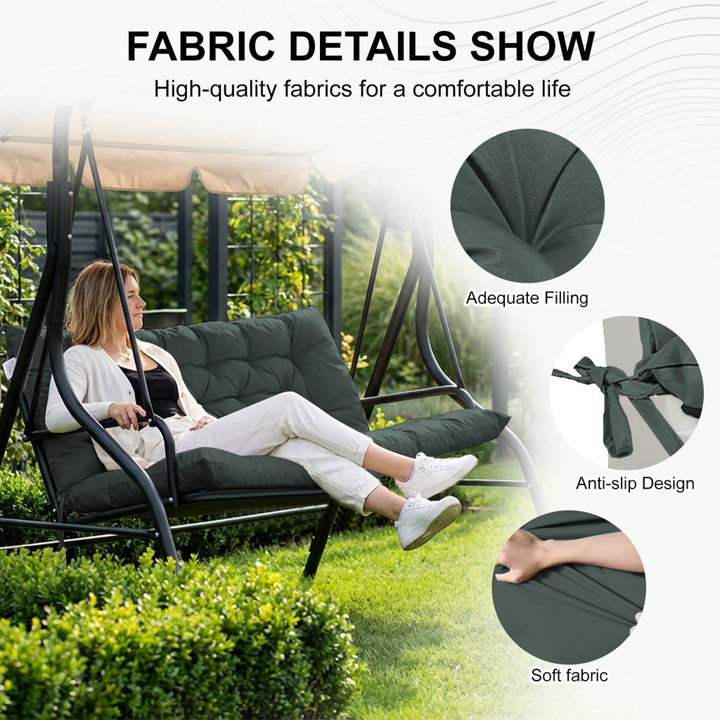 Waterproof 3 Seater Swing Cushions