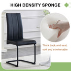 2-Pack PU Upholstered Dining Chairs