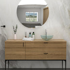 Bathroom Artistic Tempered Glass Vessel Sink