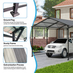 Heavy Duty Metal Carport 10 × 15 FT