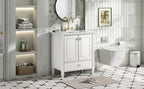 30" Bathroom Vanity with Sink, Freestanding Vanity with Storage
