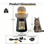 Outdoor Garden Lantern Light with Warm LED Leaf Silhouette