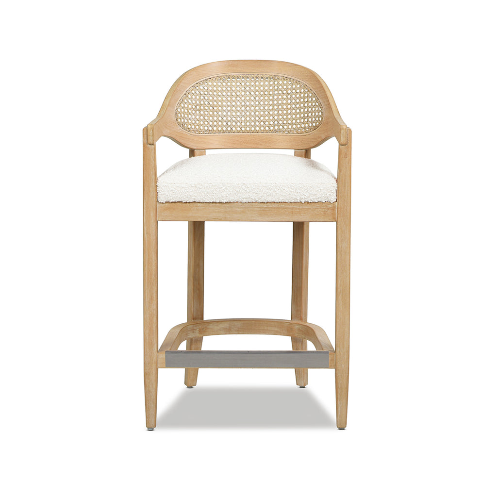Americana Mid-Century Modern 26" Cane Back Counter Stool